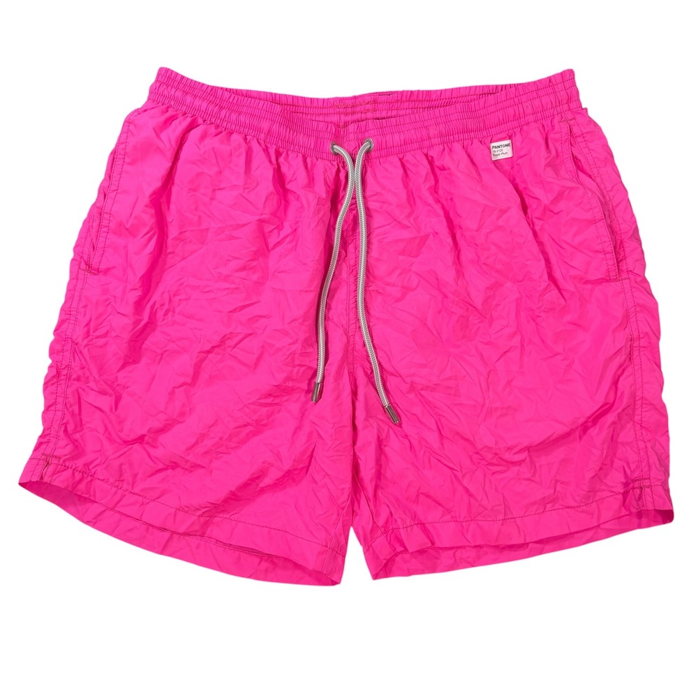 MC2 Saint Barth Mens Pantone Sugar Plum Pink Packable Swim Trunks Size L